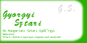 gyorgyi sztari business card